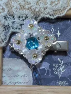 ドール用ヘアアクセサリー水色