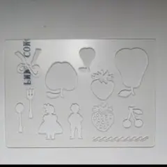 ③ステンシルシート 図柄色々 プラスチック製 フェリシモ