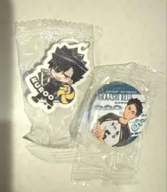 ハイキュー!!のアクリルキーホルダー　缶バッチ　セット