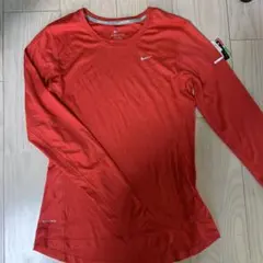 Nike DRI-FIT 長袖Tシャツ Sサイズ オレンジ