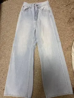 Sly Jeans ライトブルー ワイドレッグジーンズ