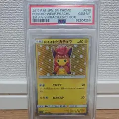 ポンチョを着たピカチュウ：「強（つよ）☆カワ ピカチュウのメガ