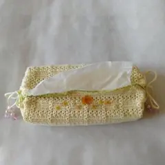 かぎ針編み ティッシュボックスカバー