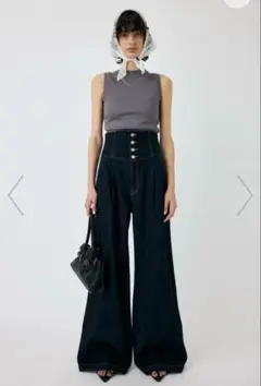MOUSSY CORSET DESIGN BAGGY コルセットバギー MOUSSY | CORSET DESIGN バギー デニム (ワイド ) |SHEL'TTER