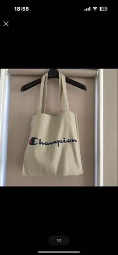 Champion トートバッグ ベージュ