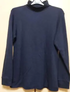 FIBER HEAT ネイビー 長袖カットソー M