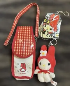 白*玉様 マイメロディ　キーホルダー　ケース　レトロ