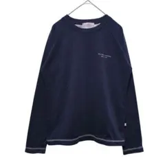 1459【ミチコロンドン】 ロンT　長袖　(Ｍ)　薄手　ロングＴシャツ　ネイビーのサムネイル