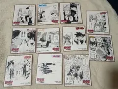 JUMPフェア ミニ色紙 12枚 特典 呪術・NARUTO・リボーン・ヒロアカ
