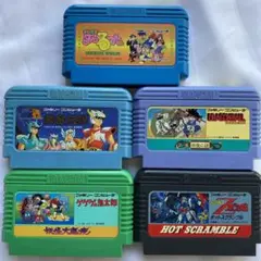 BANDAIファミコンカセット5本セット［まじかるタルるートくん他］