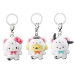 サンリオ めじるしアクセサリー ふわふわ キティ プリン ポチャッコ 組み換え可