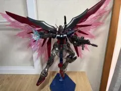 【組立済】デスティニーガンダムSpecⅡHG クリアカラー劇場公開記念パケ＋台座