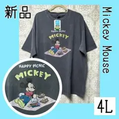 ❤️新品【4L】ミッキーマウスのピクニック　半袖Tシャツのサムネイル