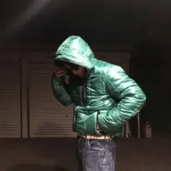 00s archive cityboy y2kダウンパーカー光沢　2way 希少