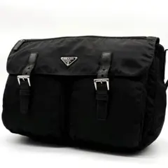【美品】 PRADA ブラック メッセンジャーバッグ Prada Re-Nylon メッセンジャーバッグ | ブラック | FARFETCH JP