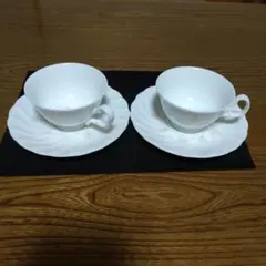 Noritake花柄 ティーカップ＆ソーサー 2客セット