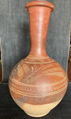 江戸末期 古備前 自詠句彫徳利 森甚治郎 備前焼 酒器 花瓶 とっくり