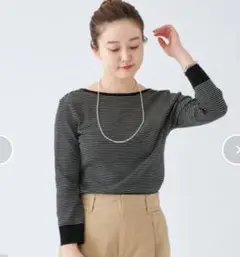 IENA Mer cotton セーターマシン 七分袖 プルオーバー 美品