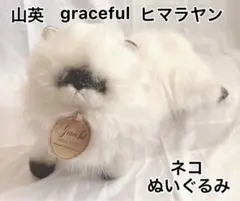 【ぬいぐるみの三英】グレイスフル/ネコ/猫/白猫/ヒマラヤン【レトロ】