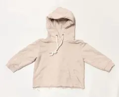 韓国子ども服 kokokids ベージュ フード付きトレーナー Sサイズ