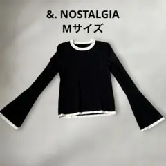 &. NOSTALGIA 長袖ニット ブラック Mサイズ