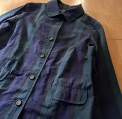 ニーム nimes ブラックウォッチコート　美品