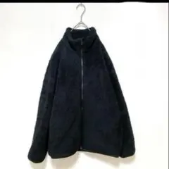 UNIQLO ファーリーフリースフルジップ 黒 (XL)