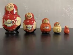 赤いマトリョーシカ ティーポットデザイン