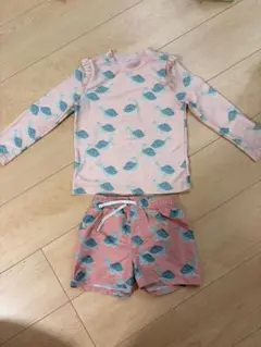 H&M キッズ ラッシュガード 水着セット カメ柄　90cm