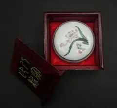 茶道具 錦堂在銘 呉須赤絵『人物漢詩』香合 唐物香合☆時代物☆ - メルカリ