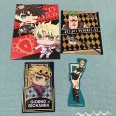 JOJO WORLD 特典カード・ステッカー 3種セット+クリアカード