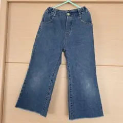 【美品】ワイドデニムジーンズ　130