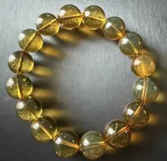 大玉 14mm台★ブルーアンバー★天然 ブレスレット ドミニカ産 琥珀