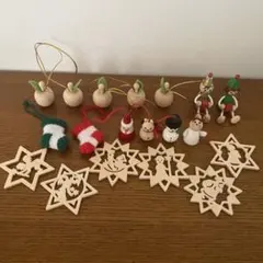 【美品】ドイツ　クリスマス　木製　オーナメント　送料込み 2025年最新】クリスマス オーナメント 木製 ドイツの人気