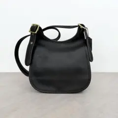 オールドコーチ OLDCOACH ショルダーバッグ ゴールド金具 斜め掛け 黒