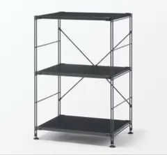 無印良品 スチールユニットシェルフ 小 ダークグレー