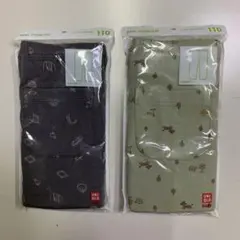 【新品未使用 UNIQLO】レギンス 2枚セット 10分丈 110センチ