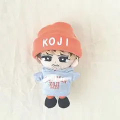 すのチル　チルぬい　服　グレーカレッジパーカー　オレンジ