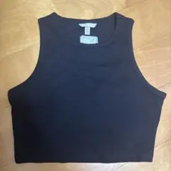 H&M リブタンクトップ ブラックのサムネイル