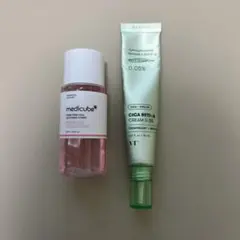 メディキューブPDRNスージングトナー50ml&シカレチAクリーム0.05