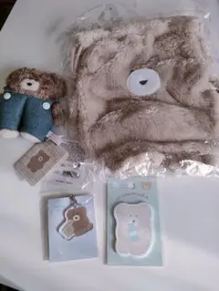 ほっこり　モコモカ　ぬいぐるみキーホルダー　巾着　アクリルキーホルダー　付箋