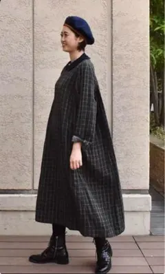 45R春ワンピースコート超美品 45R 花柄ワンピース