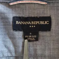 BANANA REPUBLIC 長袖シャツ グレー S
