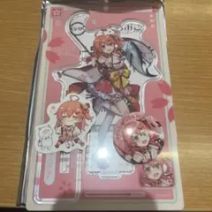スシロー×さくらみこ アクリルスタンド　缶バッジセット　ピック