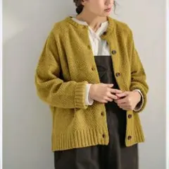 soulberryひと休みする時の ジンジャーレモネードニットカーディガン M
