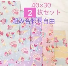 園児 女の子 ランチョンマット 2枚セット 40×30 給食　洗い替え