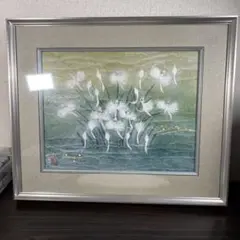 美品／人間国宝.山内一生★和紙工芸「さぎ草」 美品／人間国宝.山内一生☆和紙工芸「さぎ草」 - メルカリ