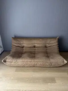 ligne roset TOGO トーゴ 3Pソファ スエード ブラウン