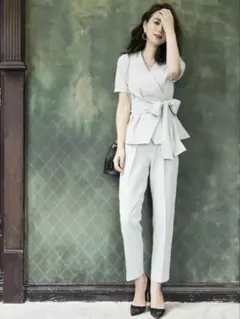 RUIRUE BOUTIQUE カシュクールパンツセットアップ