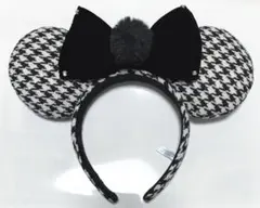 ディズニー カチューシャ　ミニー　千鳥柄